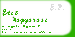 edit mogyorosi business card
